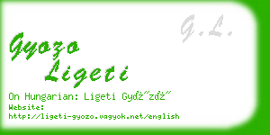 gyozo ligeti business card